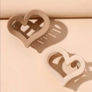 Heart Hair Claw 2pcs